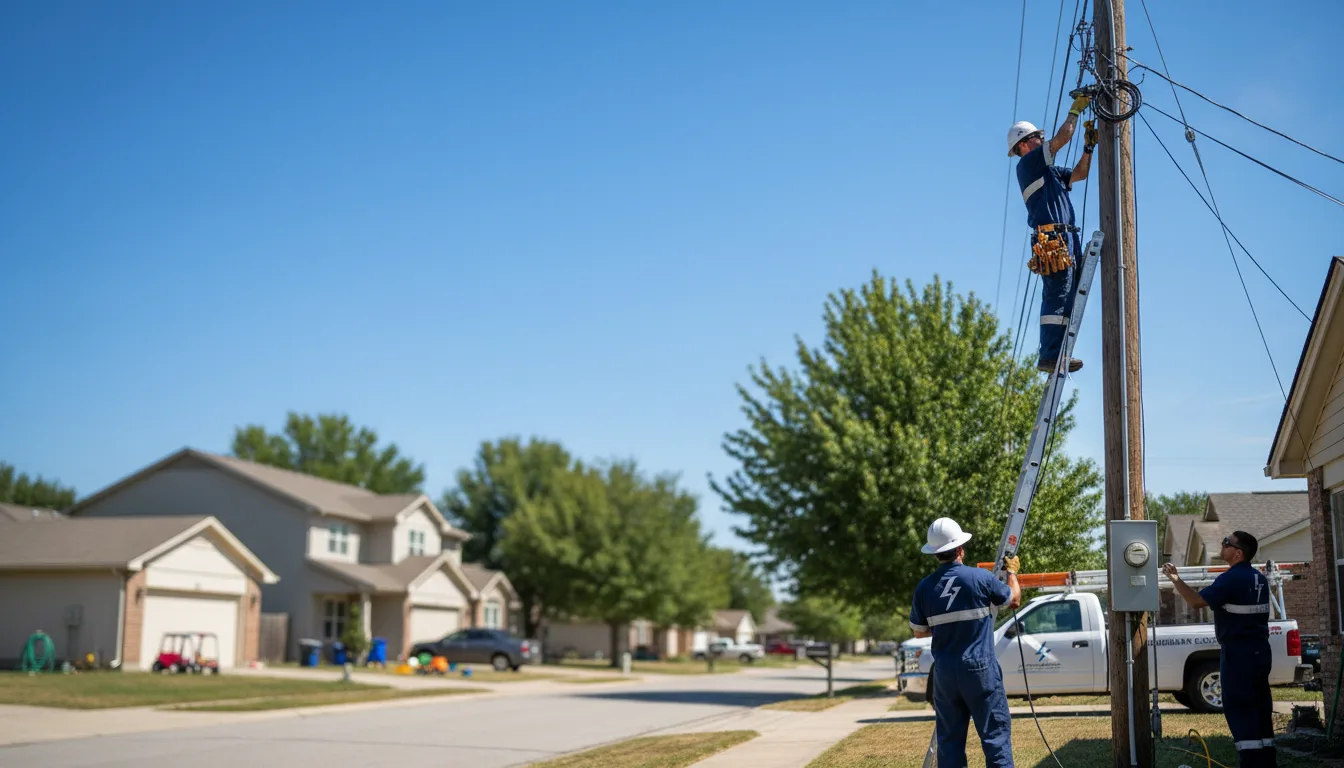 Residential electrician providing installation services in Mcville, ND